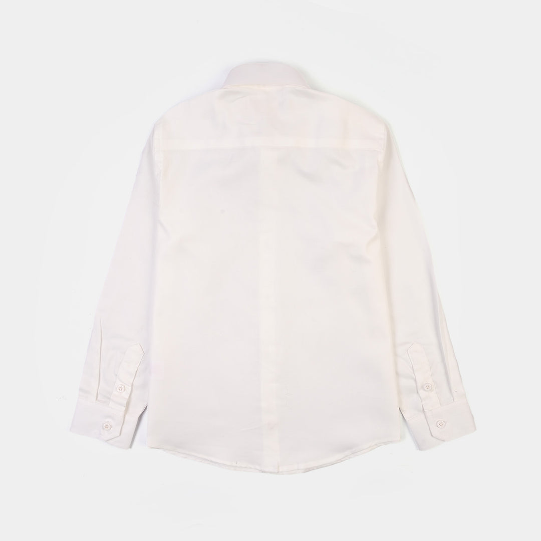 Boys Classic Oxford Formal Shirt – White