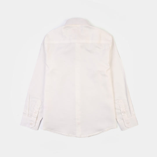 Boys Classic Oxford Formal Shirt – White