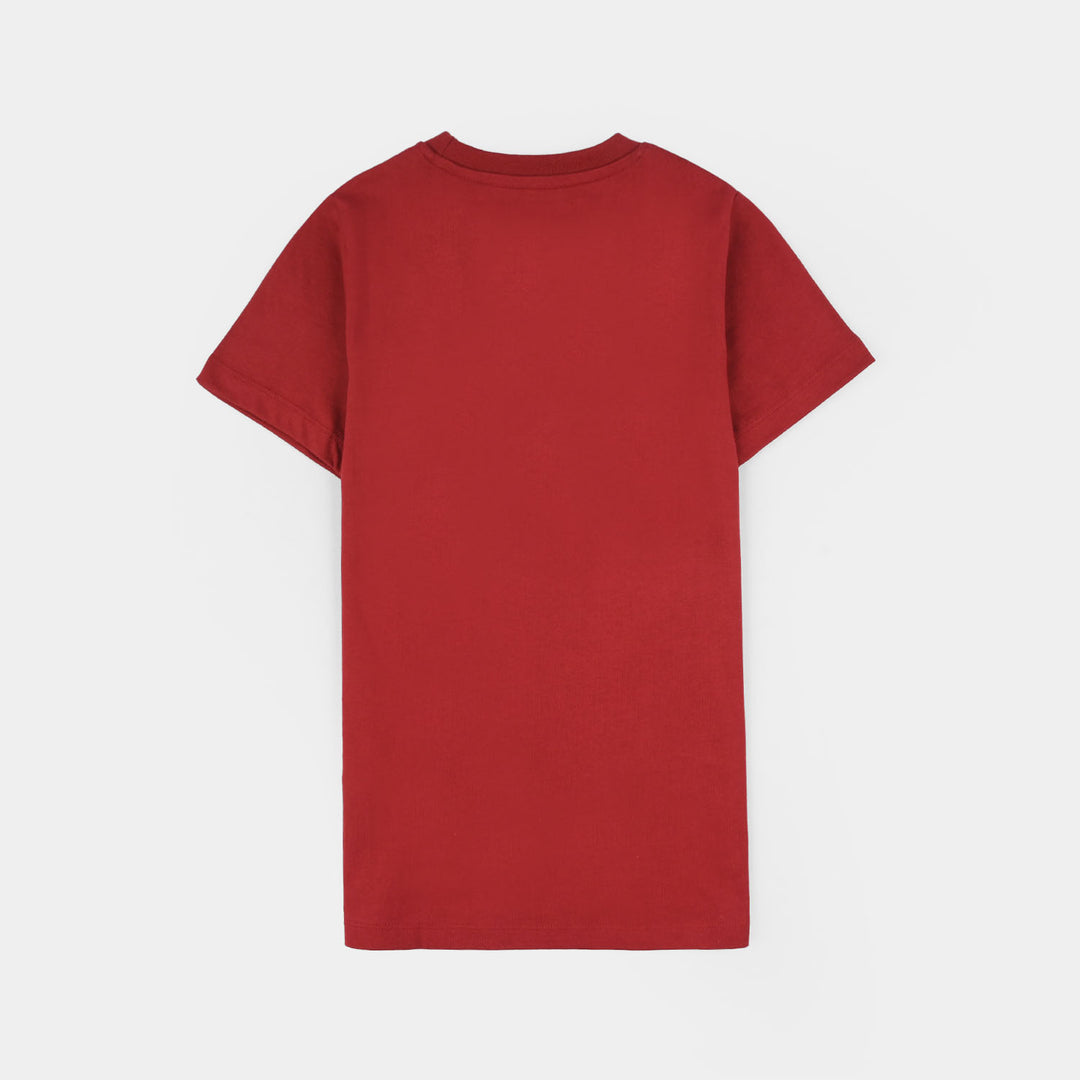 Girls Cotton Jersey T-Shirts Forever Friends) - Rio Red