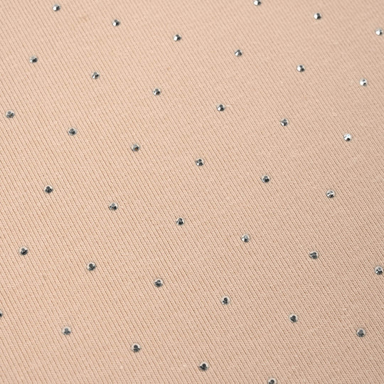 Girls Jersey/Terry T-Shirt (Studs) - Brown