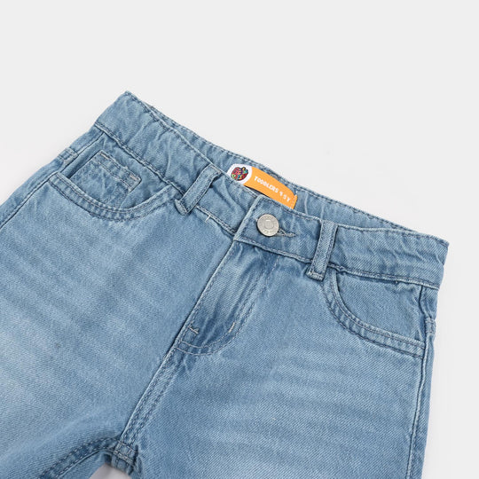 Boys Denim Stretch Shorts (Basic) - Light Blue