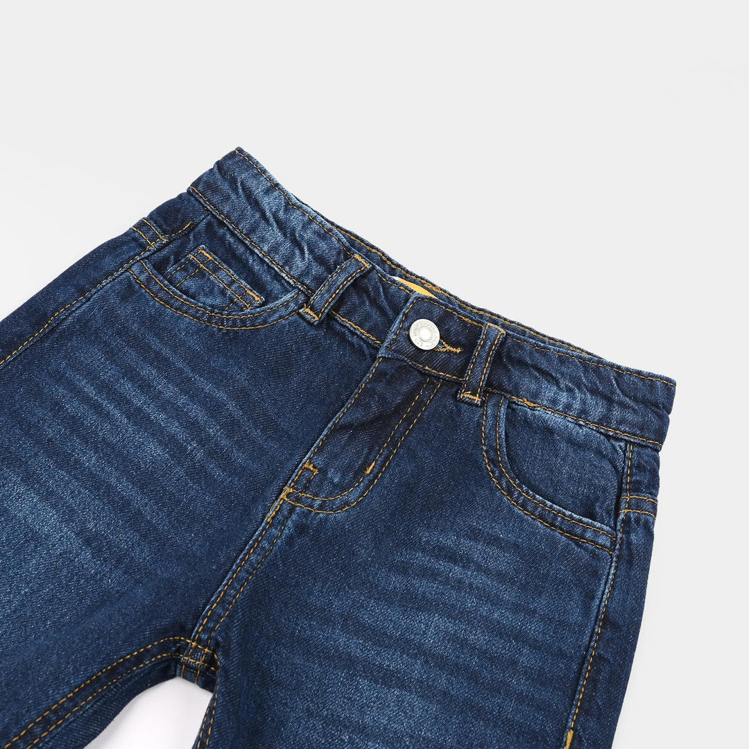 Boys Denim Stretch Shorts (Basic) - Dark Blue