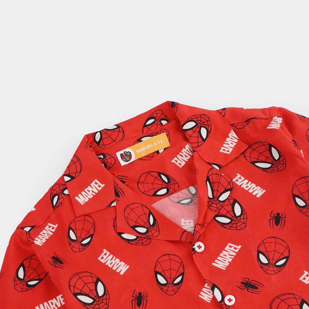 Boys Viscose Nightwear Character-RED