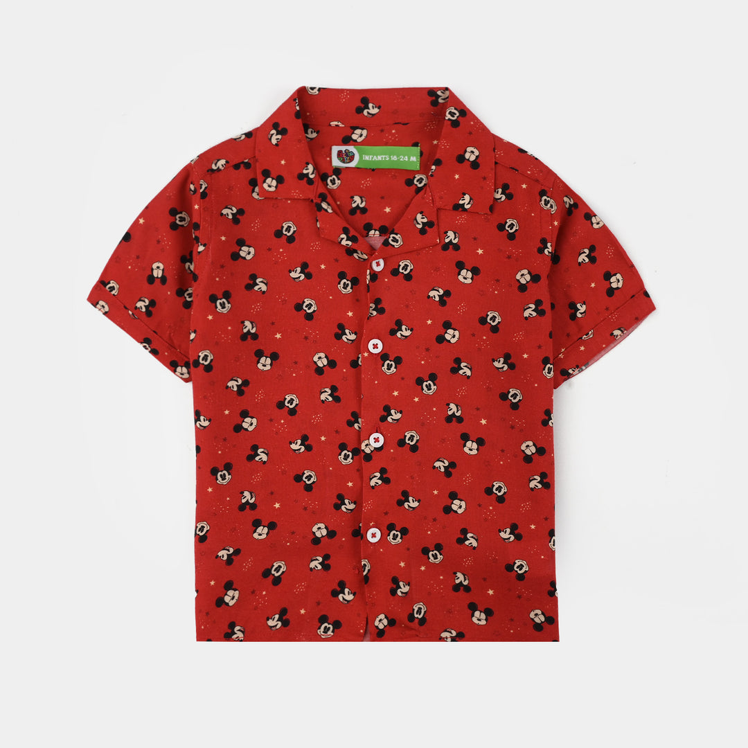 Infant Boys Viscose Nightwear Character-RED