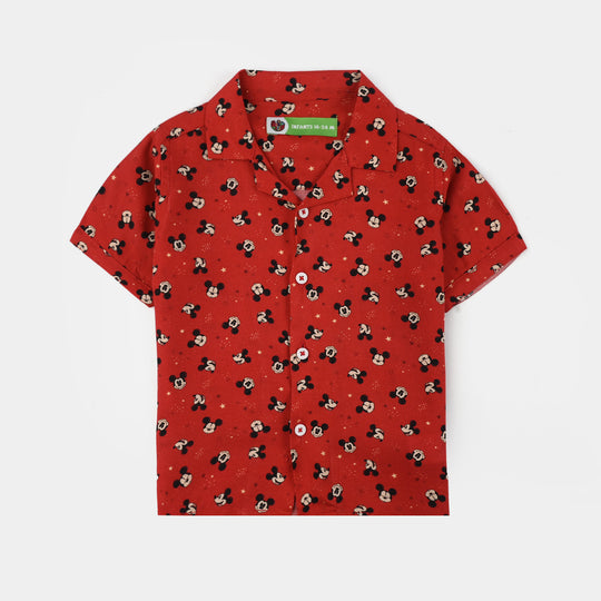 Infant Boys Viscose Nightwear Character-RED