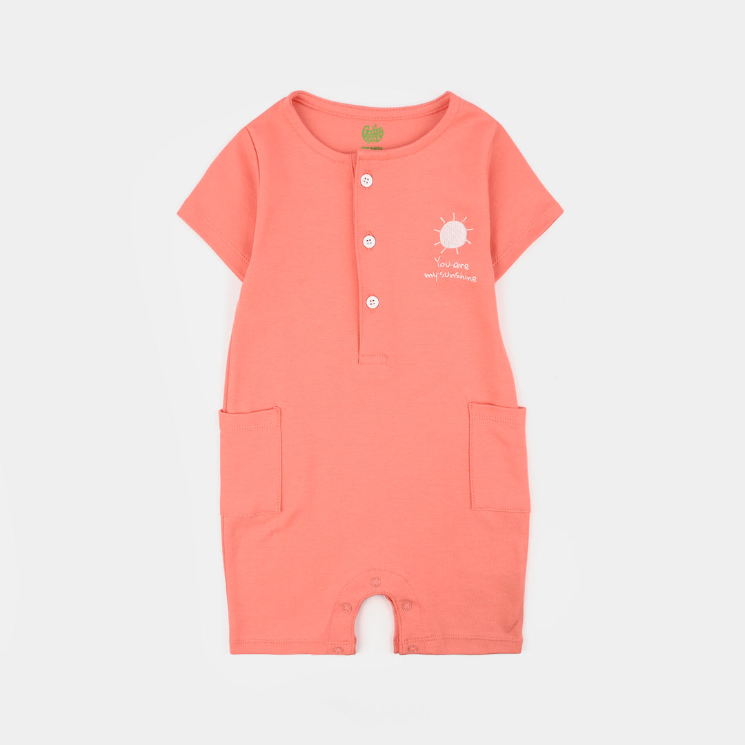Infant Boys Cotton Interlock Romper SUNSHINE