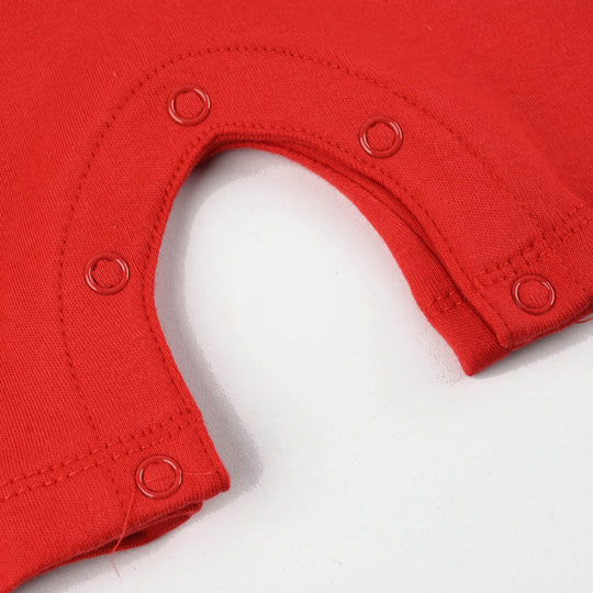 Infant Boys Cotton Interlock Romper VENICE DINO-RED