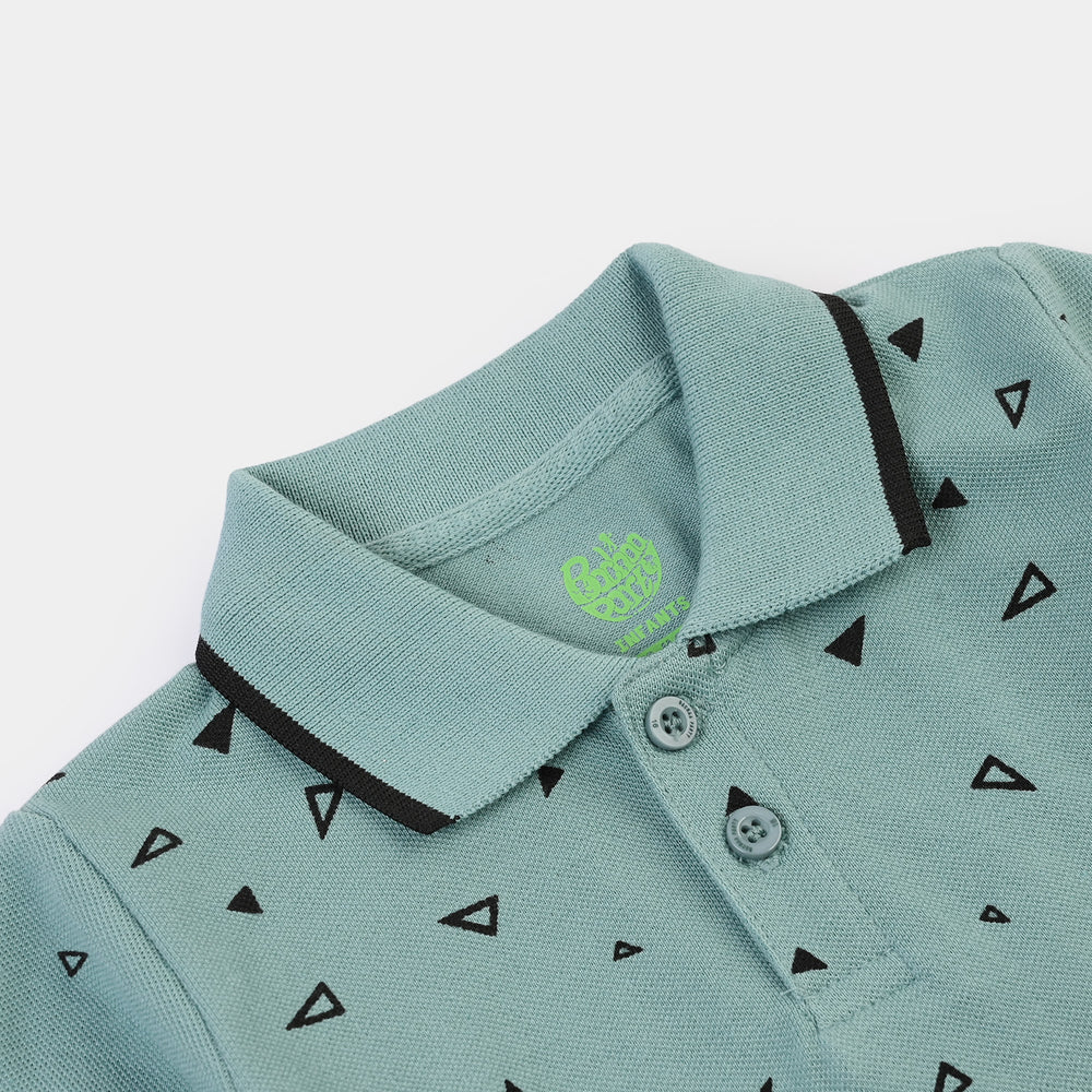 Infant Boys Cotton PK Polo Triangles