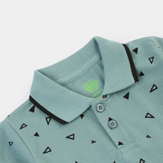 Infant Boys Cotton PK Polo Triangles