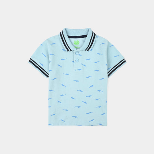 Infant Boys Cotton PK Polo Shark-Summr.Song
