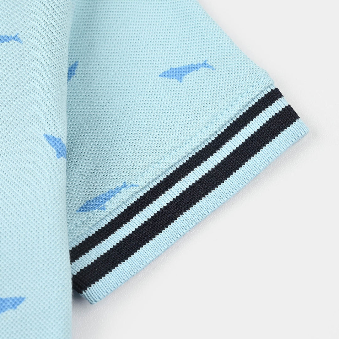 Infant Boys Cotton PK Polo Shark-Summr.Song