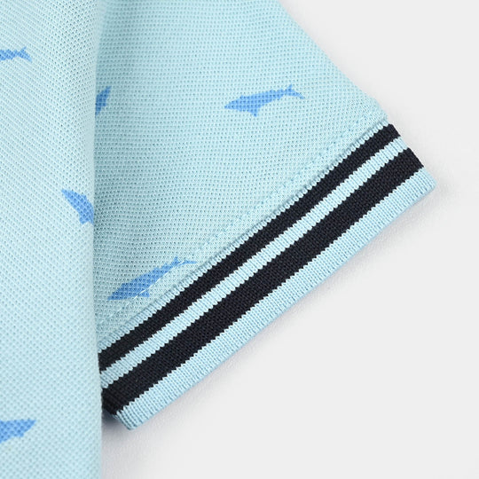 Infant Boys Cotton PK Polo Shark-Summr.Song