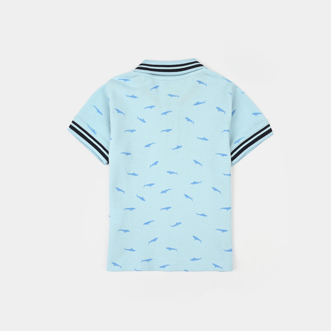 Infant Boys Cotton PK Polo Shark-Summr.Song