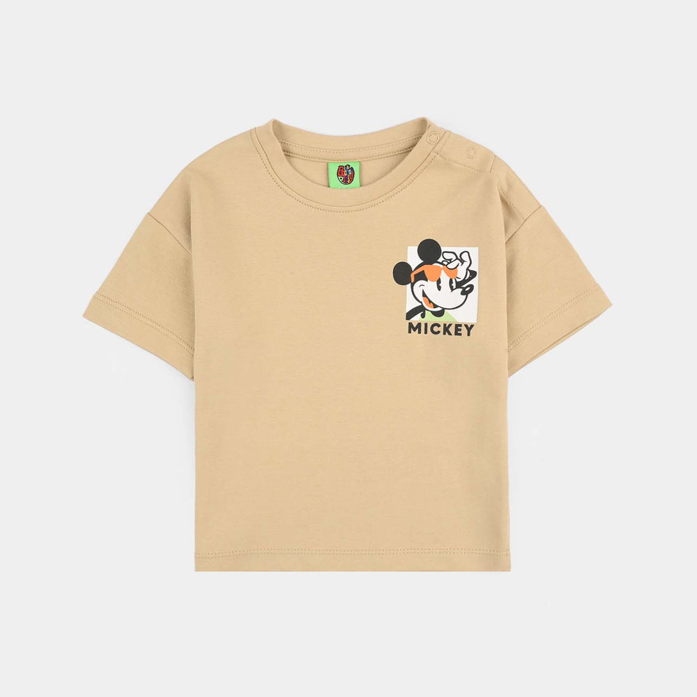 Infant Boys Cotton Interlock Suit Character VIBES-BROWN