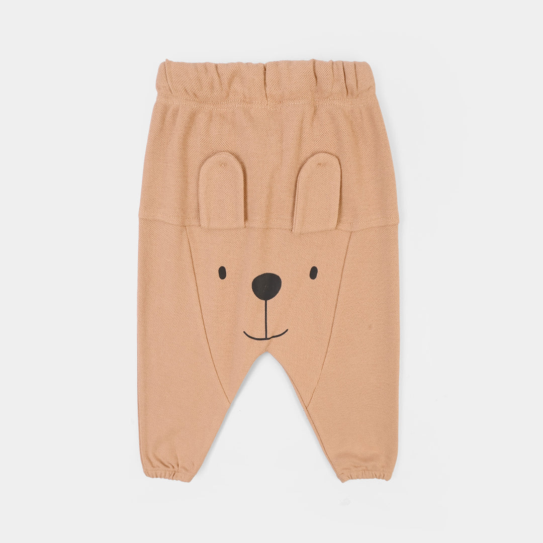 Infant Boys Cotton PK Pyjama BEAR-BROWN
