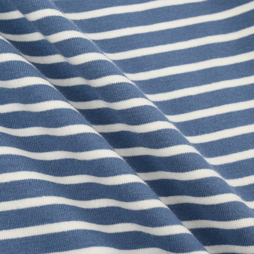 Boys Yarn dyed jersey T-Shirt BANANA VIBES- Blue
