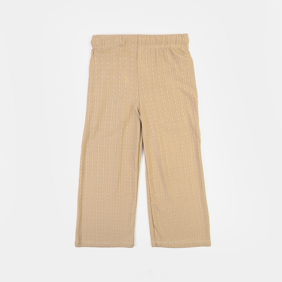 Girls Jacquard Suit JUST KEEP GROWING-BROWN