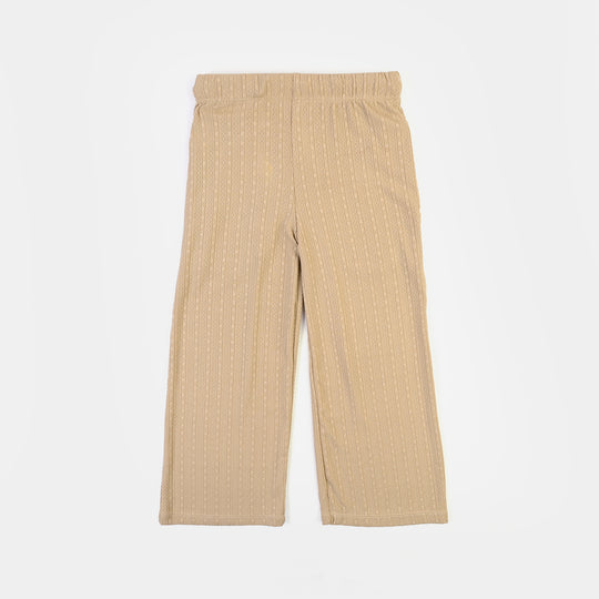Girls Jacquard Suit JUST KEEP GROWING-BROWN