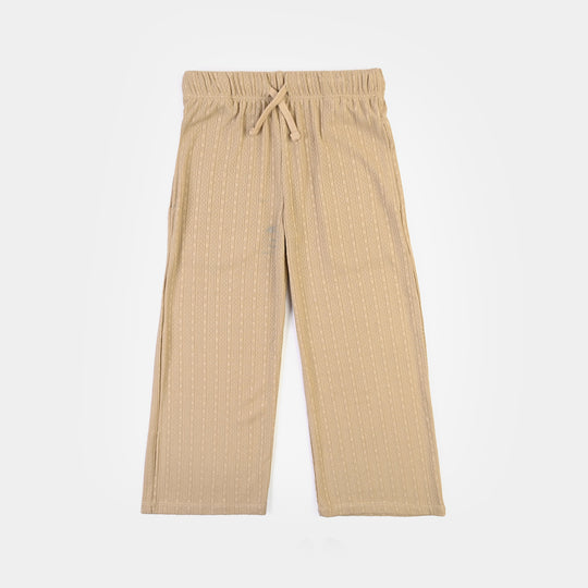 Girls Jacquard Suit JUST KEEP GROWING-BROWN