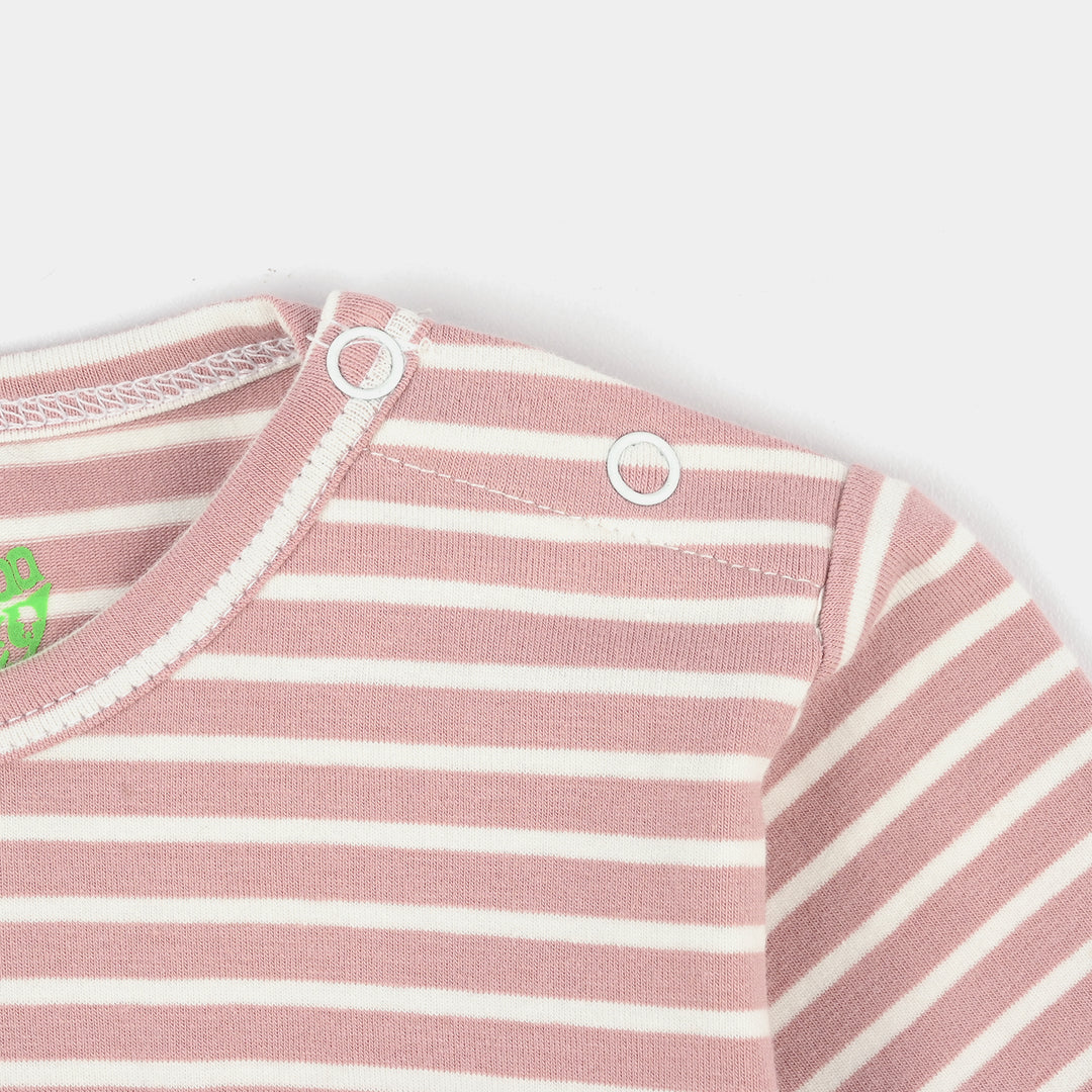Infant Boys Yarn dyed jersey T-Shirt HAPPY JOURNEY-PURPLE