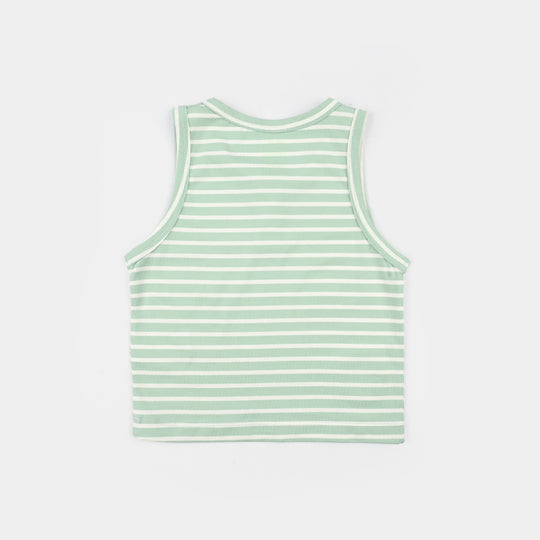 Infant Boys Yarn Dyed Sando COOLEST KID EVER-Green