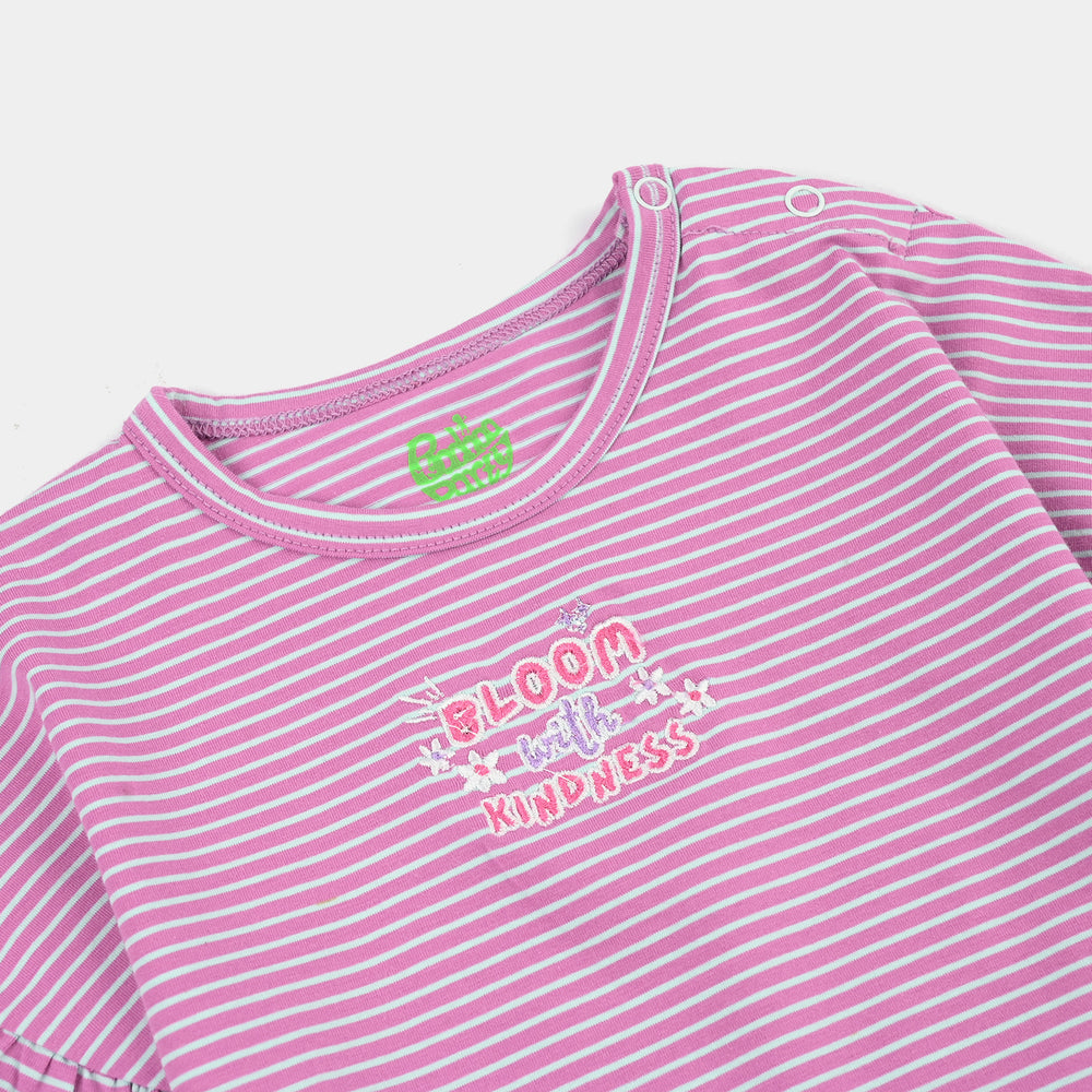 Infant Girls Yard dyed Jersey T-Shirt BLOOM - PURPLE