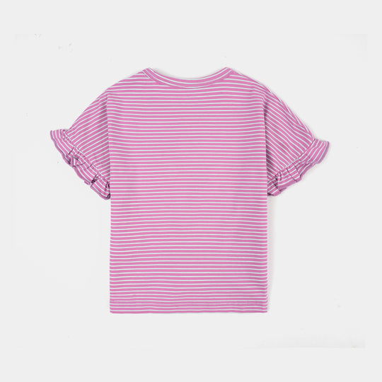 Infant Girls Yard dyed Jersey T-Shirt BLOOM - PURPLE