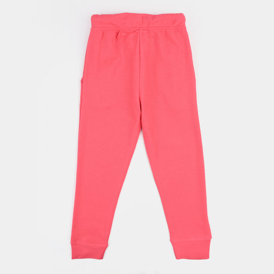 Girls Cotton PK Pyjama Butterfly-PINK