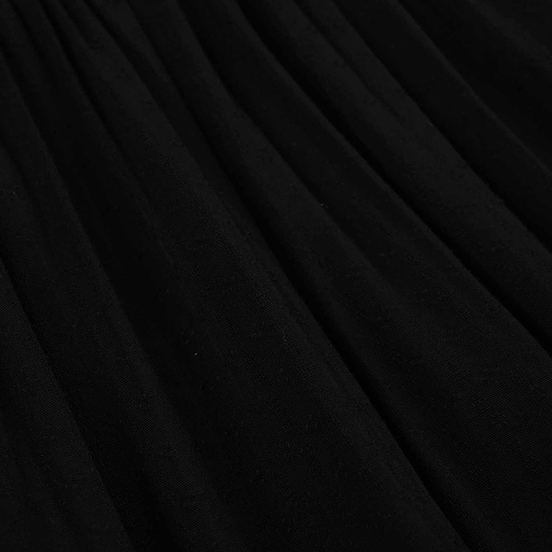 Girls Cotton Casual Frock Dusky-BLACK