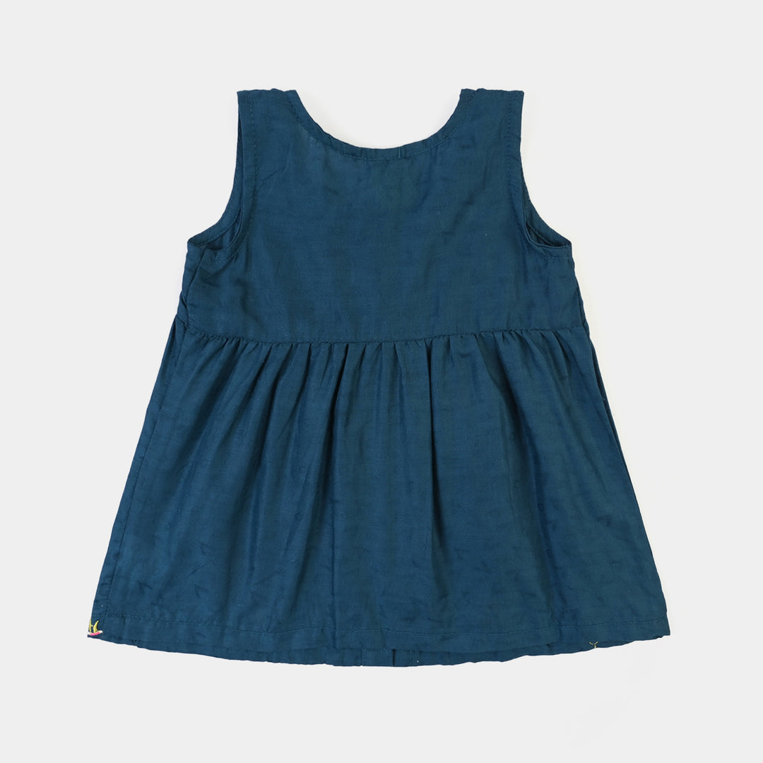 Infant Girls Jacquard Emb 2Pcs Little Deer-Teal