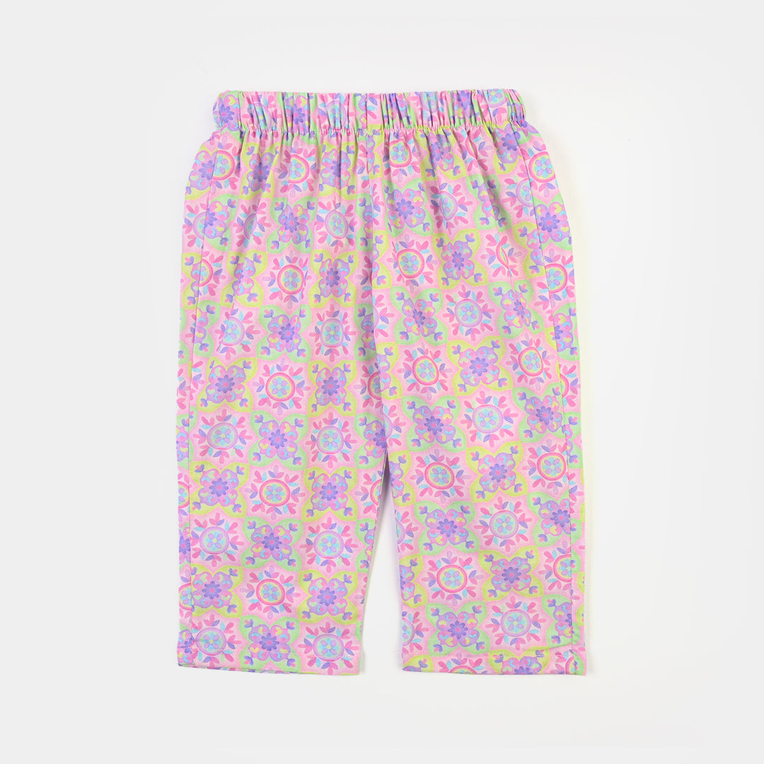 Infant Girls Cotton Printed 2Pcs Geometrical-PINK