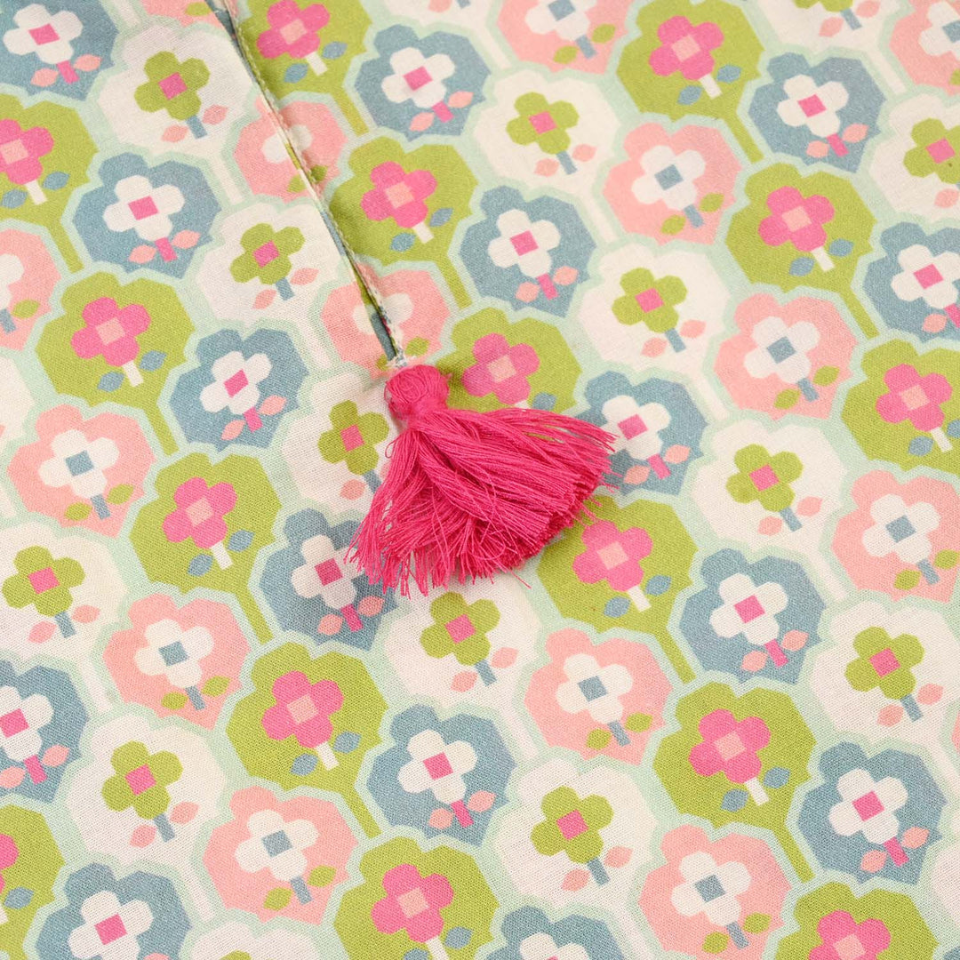 Infant Girls Cotton Printed 2Pcs Petals - Multi