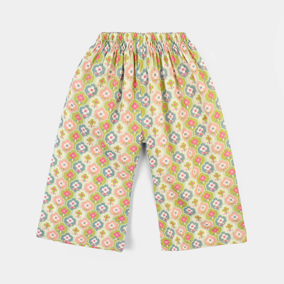Infant Girls Cotton Printed 2Pcs Petals - Multi