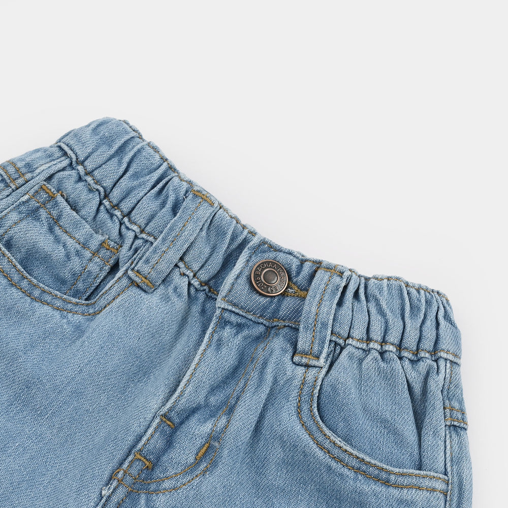 Infant Boys Denim rigid Short Basic -Light Blue