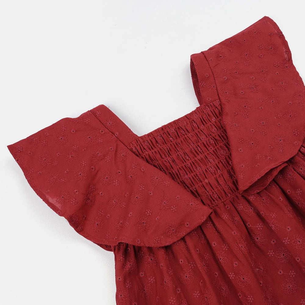 Infant Girls Chicken Kari Casual Frock Rio Red