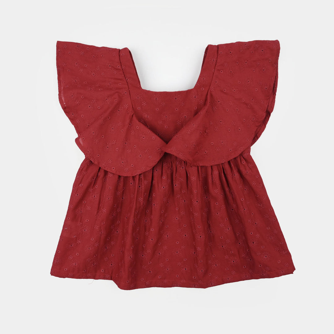 Infant Girls Chicken Kari Casual Frock Rio Red