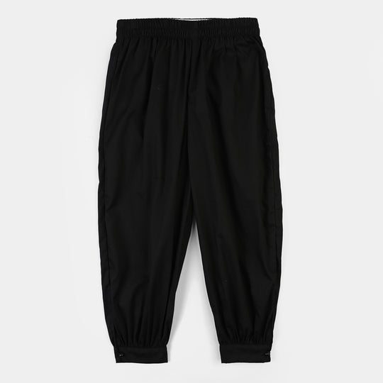 Girls Cotton Harem Pant -BLACK