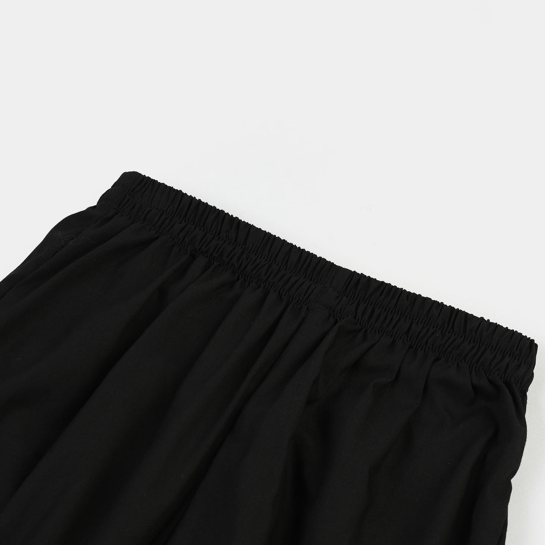 Infant Girls Cotton Harem Pant -BLACK