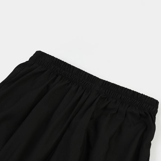 Infant Girls Cotton Harem Pant -BLACK