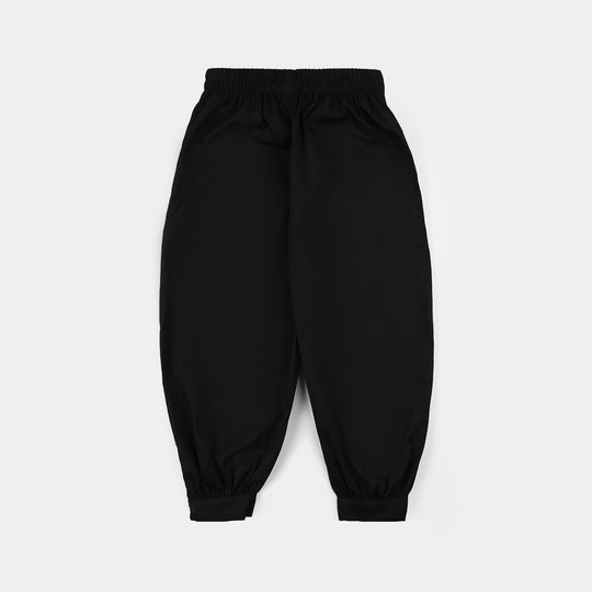 Infant Girls Cotton Harem Pant -BLACK