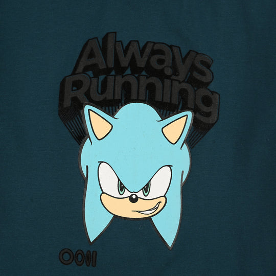 Boys Lycra Jersey T-Shirt ALWAYS RUNNING- Teal
