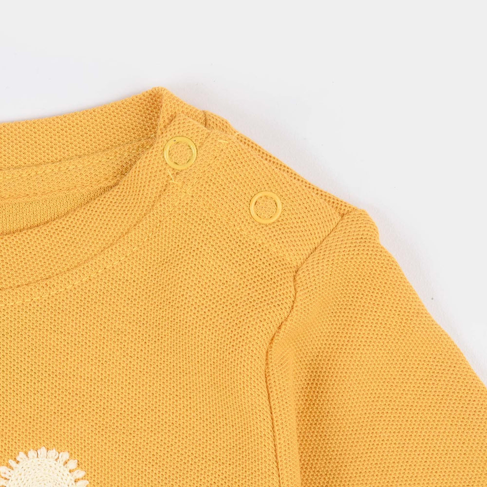 Infant Boys Cotton Romper My Sunshine-YELLOW