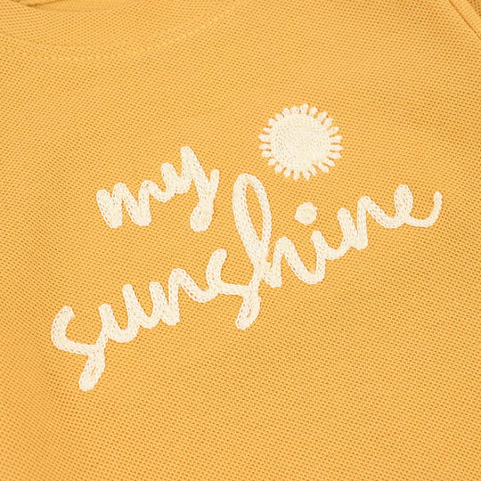 Infant Boys Cotton Romper My Sunshine-YELLOW
