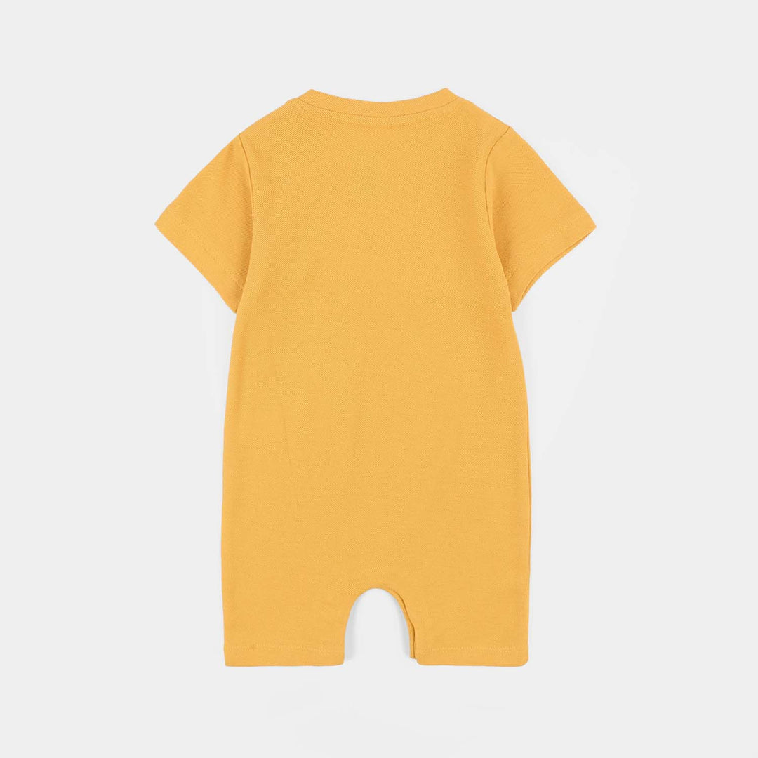 Infant Boys Cotton Romper My Sunshine-YELLOW