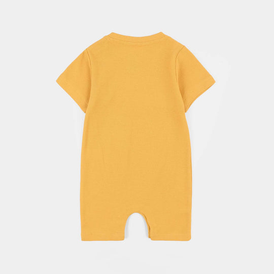 Infant Boys Cotton Romper My Sunshine-YELLOW