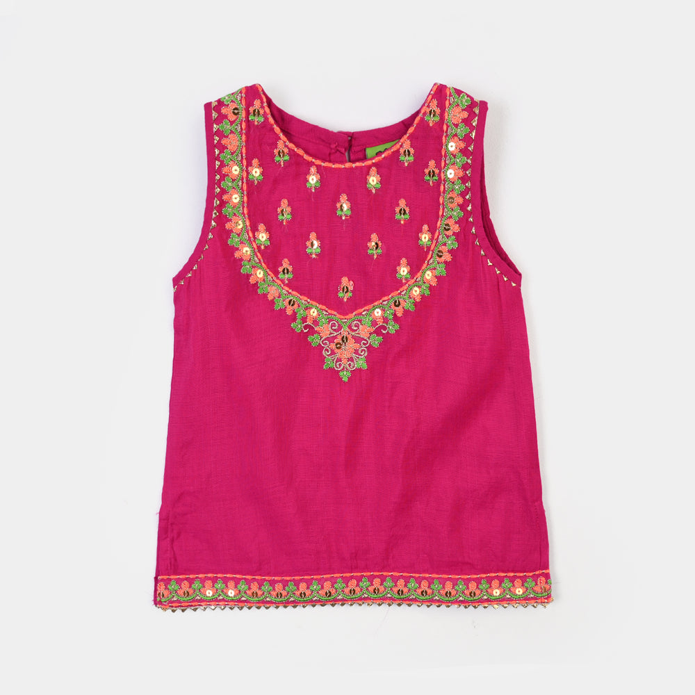 Infant Girls Polyester 2Pcs Adaa- Bright Pink