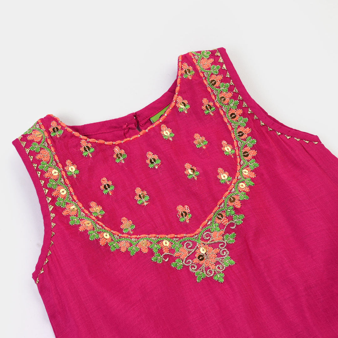 Infant Girls Polyester 2Pcs Adaa- Bright Pink