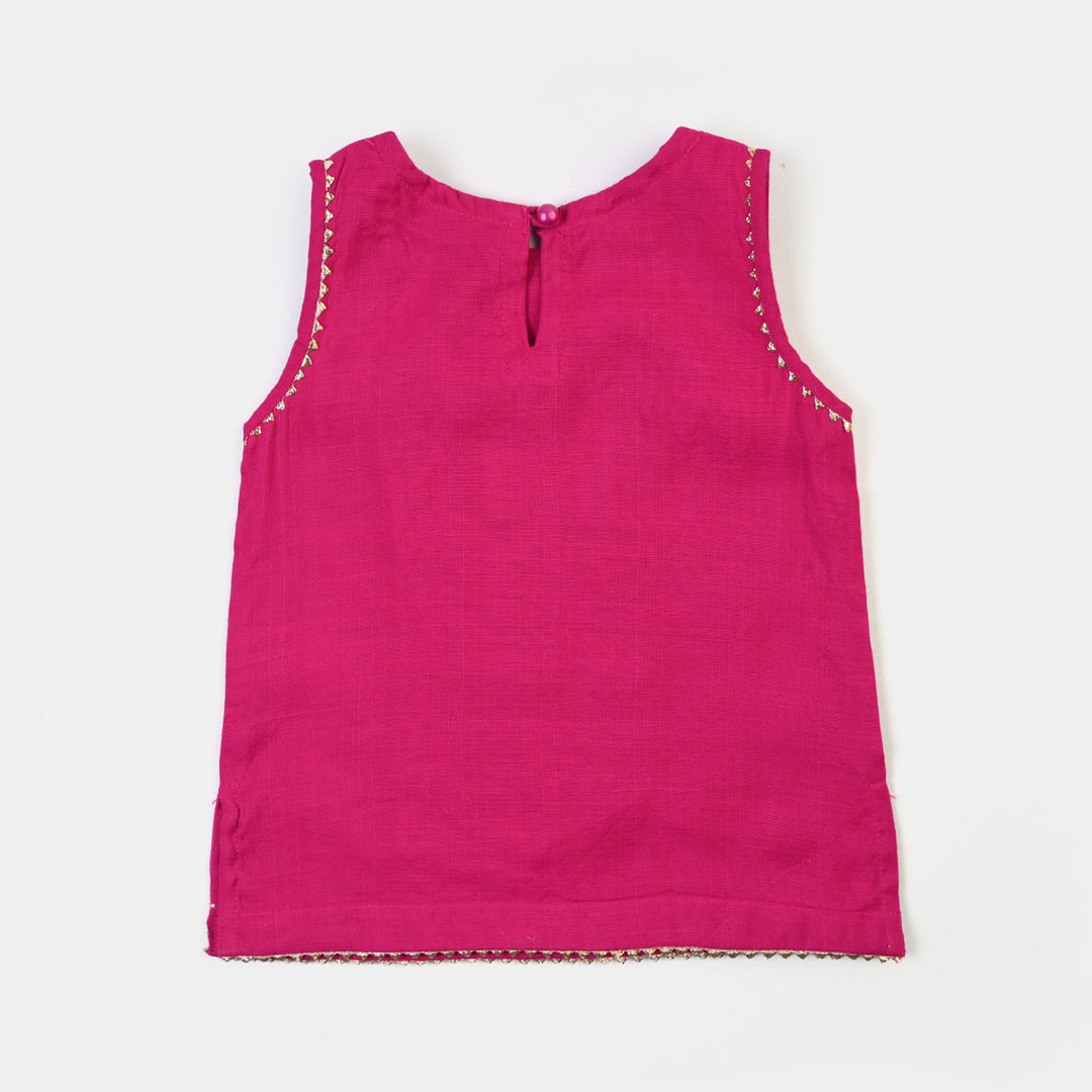 Infant Girls Polyester 2Pcs Adaa- Bright Pink