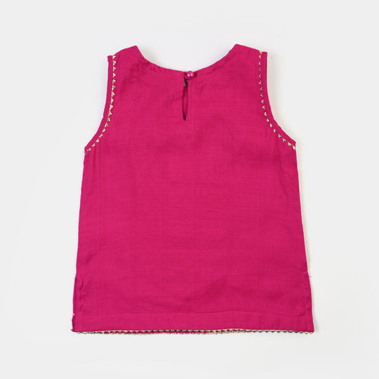 Infant Girls Polyester 2Pcs Adaa- Bright Pink