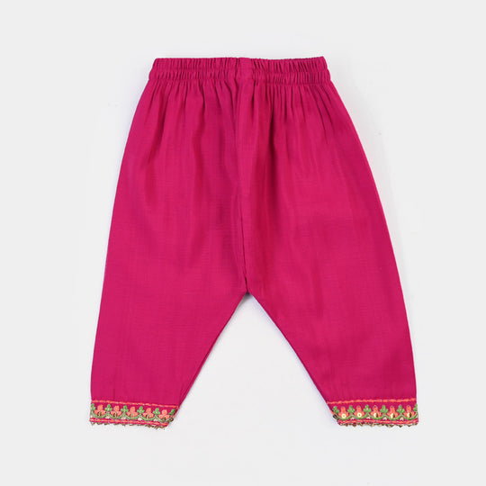 Infant Girls Polyester 2Pcs Adaa- Bright Pink